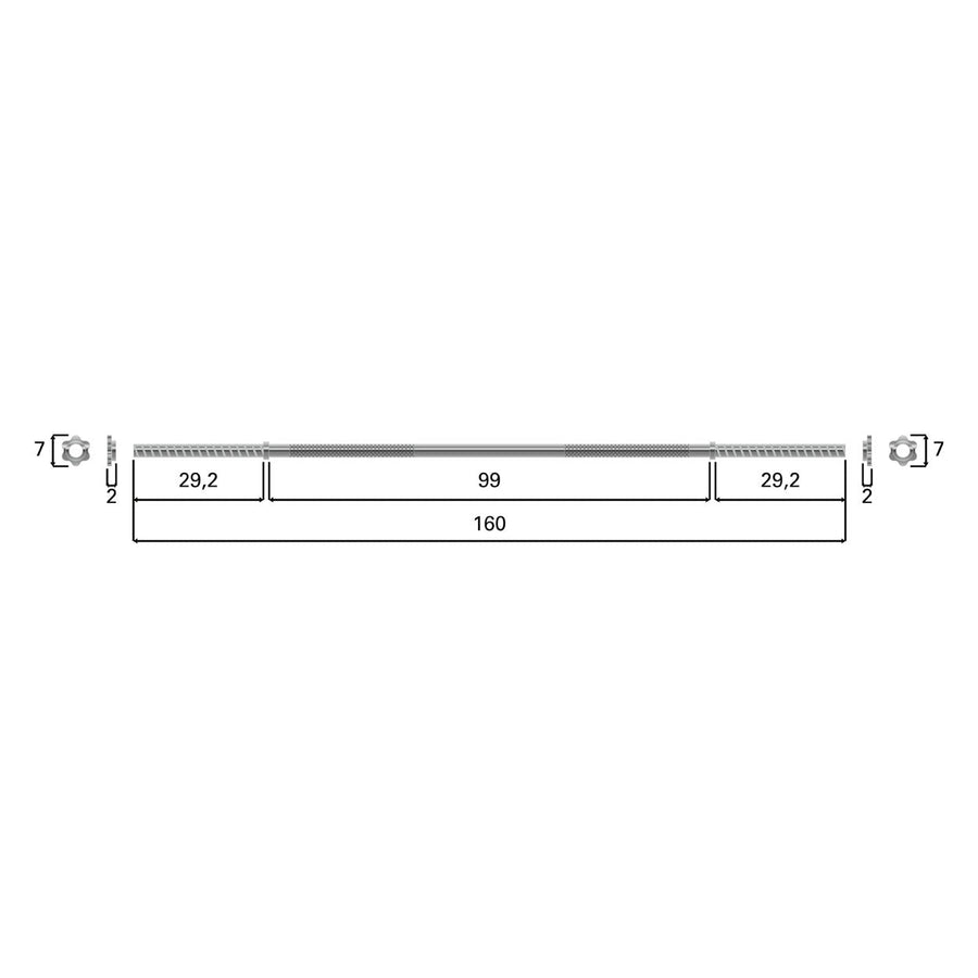 Langhantelstange 160cm - EdelKRAFT